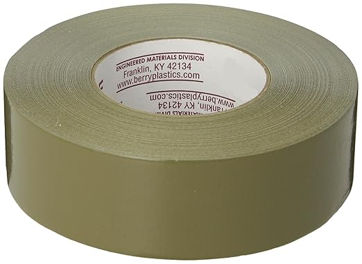Nashua 398 Olive Drab Green Duct Tape, Heavy Duty, Water Resistant, 1.89 Inch x 60 yds, 1 Roll