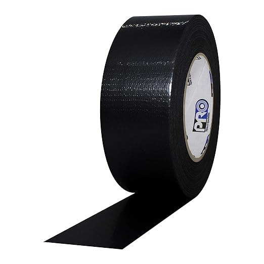 ProTapes Pro Duct 100 PE-Coated Cloth Economy Duct Tape, 60 yds Length x 2" Width, Black (Pack of 1)