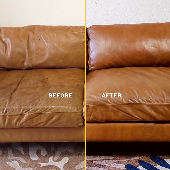 Leather Honey Leather Cleaner Spray: UV Protectant, Non-Toxic & Made in the USA Since 1968. Cleans & Protects Leather, Faux & Vinyl - Couches, Car Seats, Purses, Shoes, Bags & Tack. Safe for Any Color