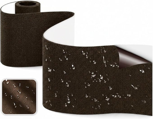 Canvas Repair Tape, Heavy Duty Waterproof Self-Adhesive Fabric Repair Patch for Tent, Sofa, Boat Covers, Chairs, Awning & Camping Outdoor Gear, 3.9"x63", Brown
