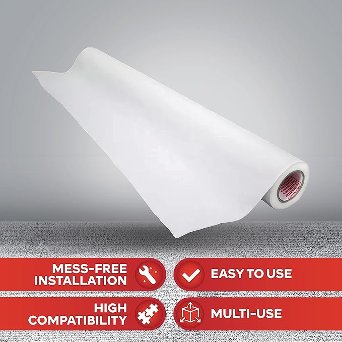XFasten Waterproofing Membrane Sheet,3.3Ft x 33Ft Shower Waterproofing Membrane Tape for Underlayment Tile, EPDM Underlayment, Cement Board Tape