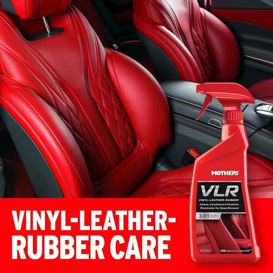 Mothers VLR Vinyl-Leather-Rubber Care, 1 Gallon (06522) | Cleans, Conditions & Protects In One Step, pH Balanced, Neatsfoot Oil & Lanolin To Protect Against Drying, Fading & Cracking