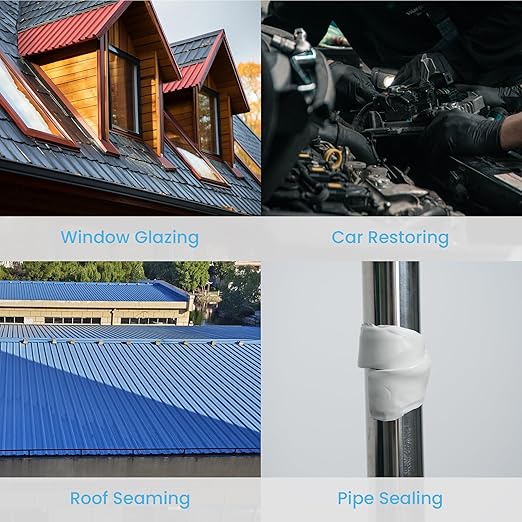 TAPEBEAR Black Butyl Tape - 3/4" x 30' x 1/8" Butyl Marine Sealant Tape for Window Glazing, Auto, Boat, EPDM Roof, Pool