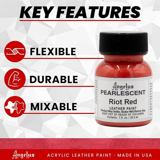 Angelus Pearlescent Riot Red 1 oz