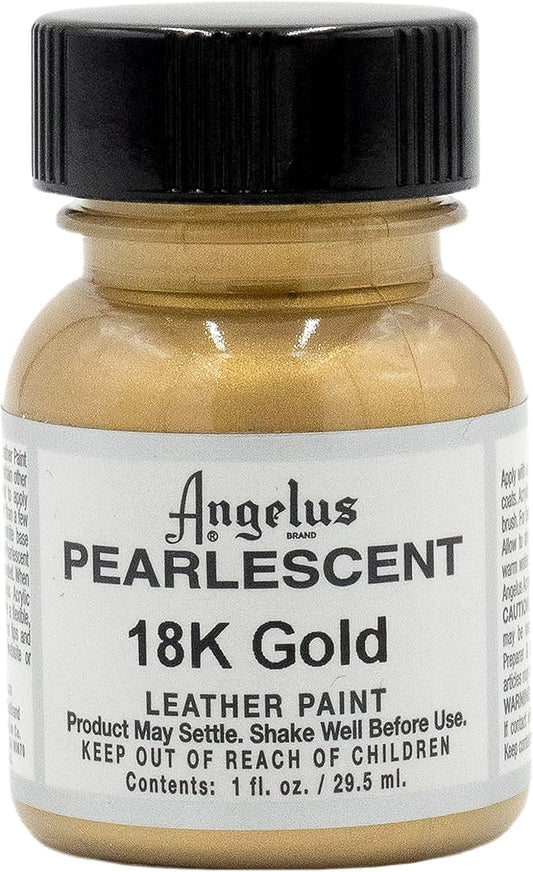 Angelus Pearlescent Leather Paint, 18K Gold