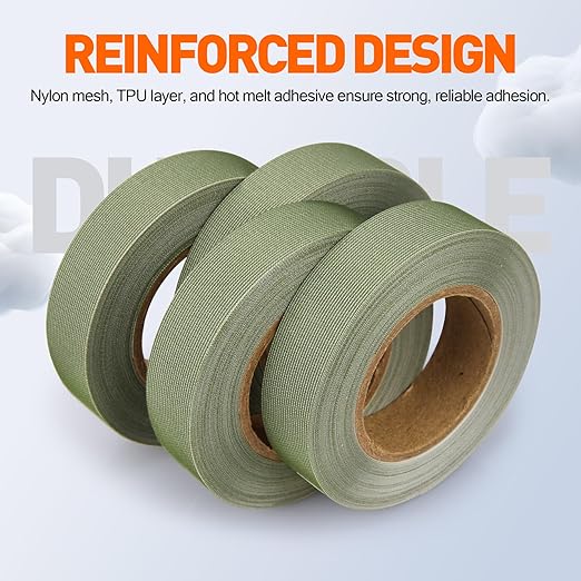 TPU Seam Sealing Tape – Waterproof Heat-Seal Fabric Repair Tape for Tents, Outdoor Gear, and Apparel, 0.79 in x 5.47 yd, Green