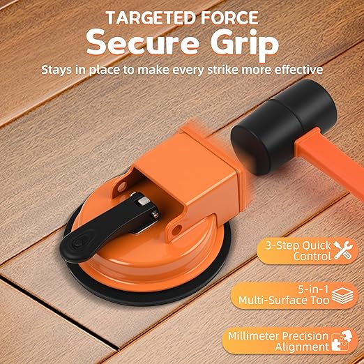 Floor Gap Repair Tool,Equipped with 6 Adhesive Pads and 3 Cushion Pads,Suitable for Surface Smoothing of Vinyl,Wood, Tiles,Tile and Laminate Flooring (Floor Gap Fixer Tool)