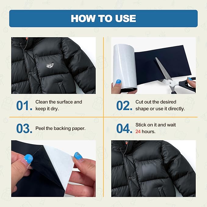 KING MOUNTAIN Self Adhesive Nylon Fabric Repair Tape, 4×63 Inches, Quick Down Jacket Repair Patch, Waterproof Outdoor Gear Patch Kit for Tent,Backpacks,Umbrella, Gloves, Sleeping Bag (Orange)
