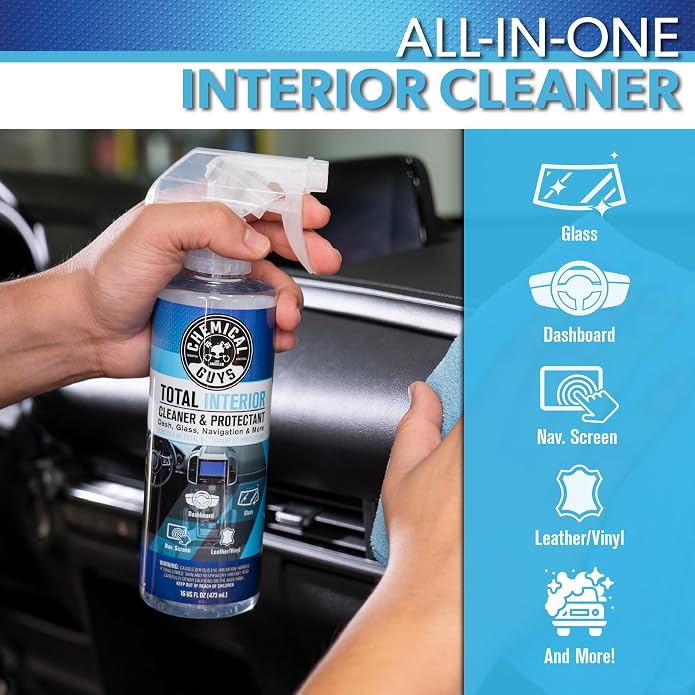 Chemical Guys Leather Cleaning And Conditioning Kit With Storage Bag Total Interior Cleaner Microfiber Towels And Applicators Giftable Car And Home Care Set