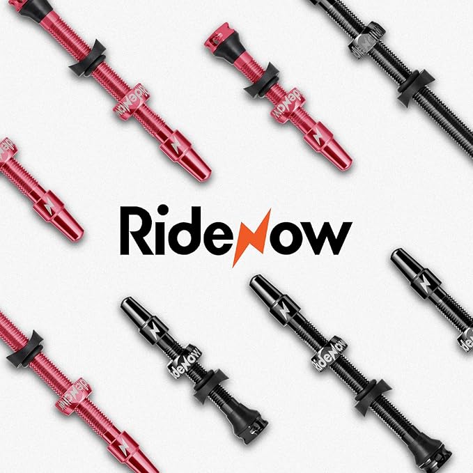 RideNow Tubeless Valve Stems, 110mm Presta Tubeless Tire Valve Stems, Super Light Alloy Tubeless Valve, Multiple Color and Size Options(Pair), Pink