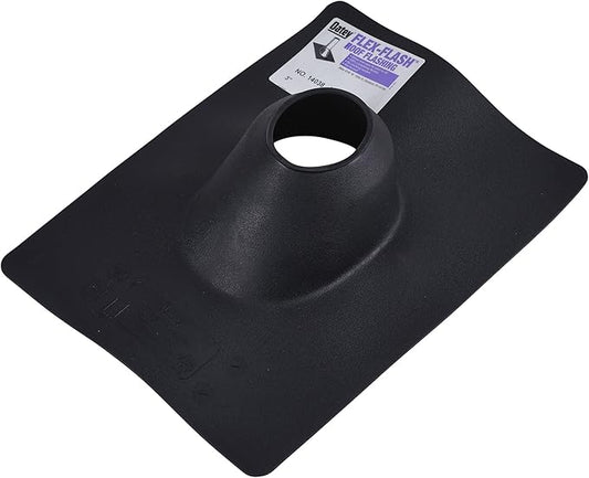 Oatey 14038 Foldable Plastic 3" Pipe Diameter Flex Calk Roof Flashing 10" x 13.25" Base