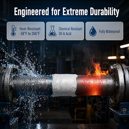 Steel Reinforced Epoxy Putty, 2026 New Heavy Duty Metal Putty Putty for Repair, Waterproof Steel Reinforced Epoxy for Metal Filler Putty, Suitable for Repairing Various Types of Sewer Pipes (2 Pack)