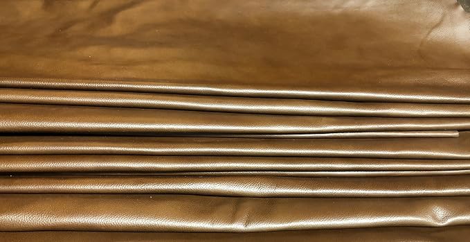 REED Leather HIDES - Cow Skins for Upholstery Crafts (20 Square Foot, Antique Brown)