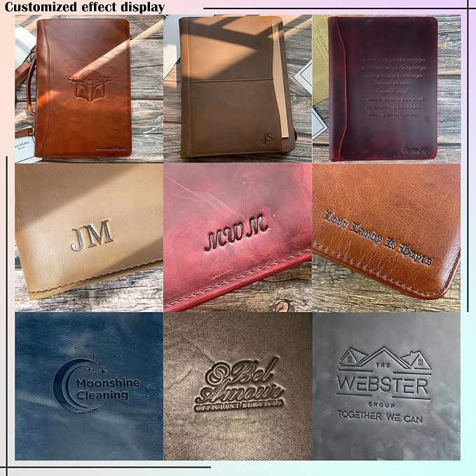 Genuine Leather Envelope Document Holder， Leather File Folder Organizer，Envelope Document Holder for Men&Women, Personalized Folio Laptop Sleeve Case for 15" Laptops, Tablets