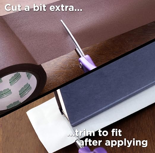 BookGuard 4 inch Premium Bookbinding Repair Cloth Tape, 15 Yard Roll, Brown