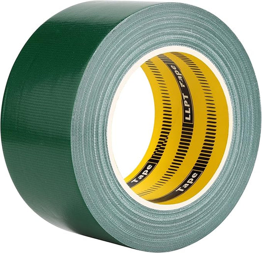 LLPT Duct Tape Premium Grade 2.36 Inches x 108 Feet x 11 Mil Easy Tear Residue Free Strong Adhesive Color Dark Green (DT255)