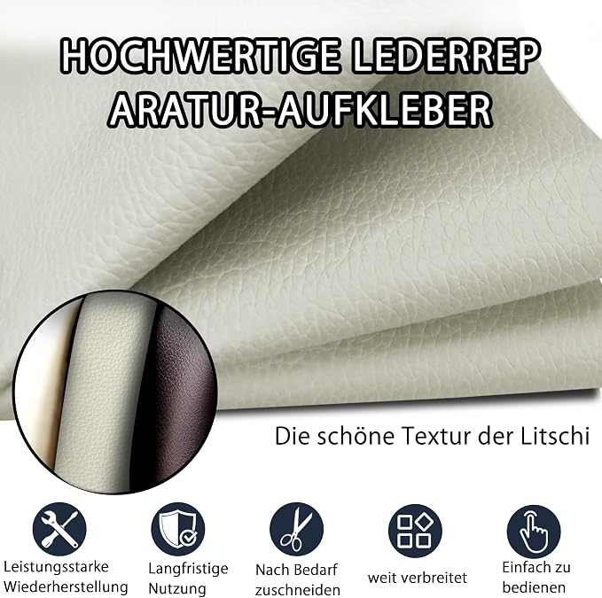 Leather Repair Tape,3.9 x 63 Inches Self Adhesive Leather Repair Patch,Vinyl Leather Repair Kit for Furniture,Couches,Car Seats,Sofas,Office Chairs,Beige