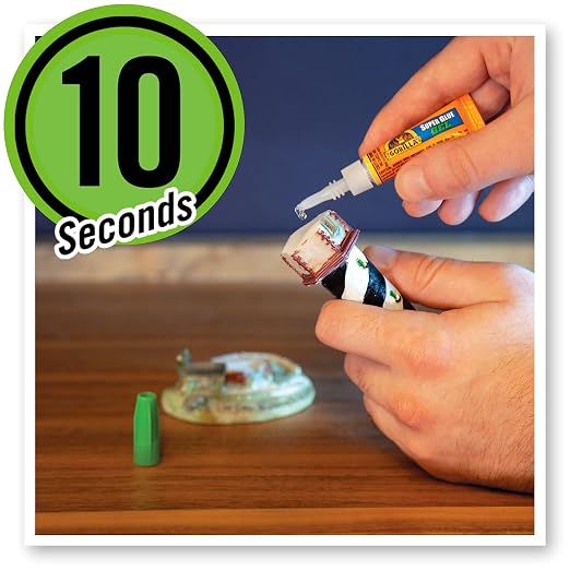Gorilla Super Glue Gel, Clear Glue, Four 3 Gram Tubes (Pack of 2) - All Purpose and Fast Setting for Projects and Repairs
