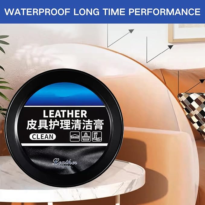 Leader Cleaning and Care Cream, Leather Cleaning Cream for Car Interior, Multifunctional Cleaning Paste for Leather Care, Furniture Leather Repair Kit, Leather Conditioner Cream