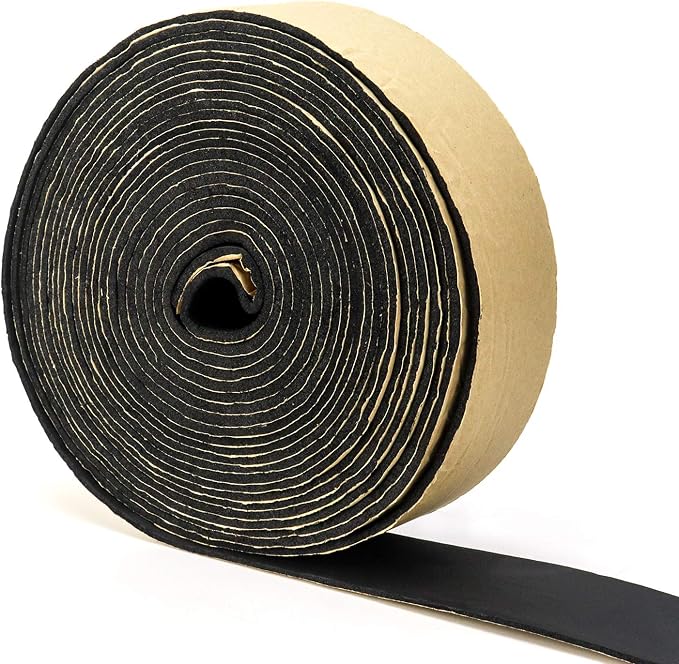 QWORK Pipe Wrap Insulation, Waterproof Foam Insulation Tape Adhesive for Hot or Cold Pipes, 33 Ft x 2 Inch Wide x 1/8 Inch Thick