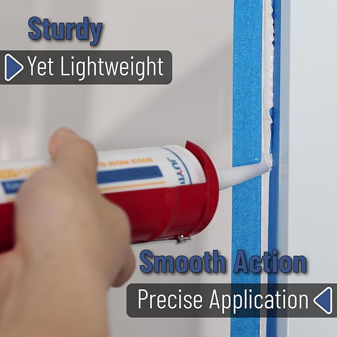 Bates- Caulking Silicone Gun, 10:1 Thrust Ratio, Hand Caulking Guns, No Drip