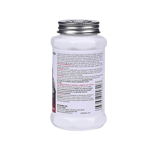 Hercules 15620 Real-Tuff Heavy Duty PTFE Pipe Thread Sealant, White, 8 oz.