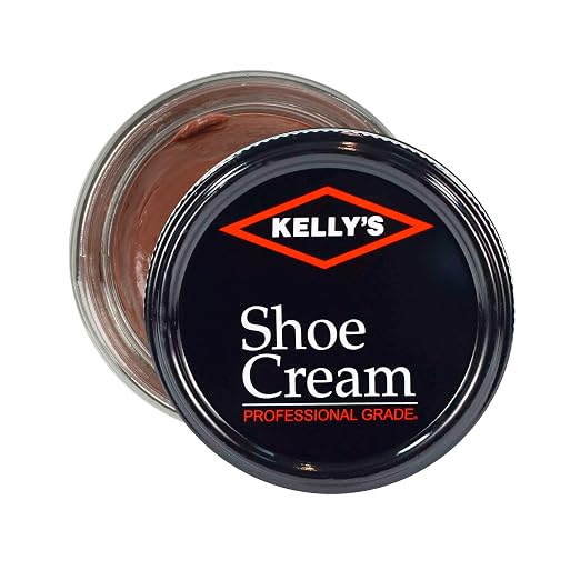 Kelly's Tan Shoe Polish 1.5 oz - Professional Leather Shoe Cream
