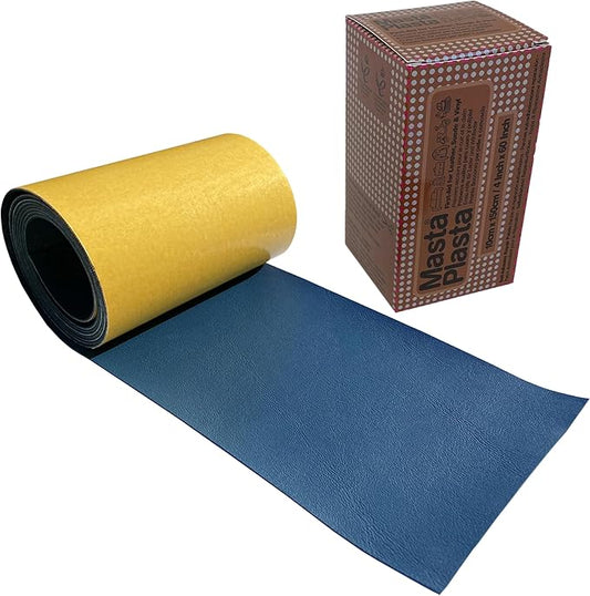 MASTAPLASTA Original Leather Repair Tape - Blue 60" x 4" (150x10 cm). Upholstery-Quality. Quick and Easy Leather Repair Patch Self Adhesive for Couch, Leather Patches for Car Seats