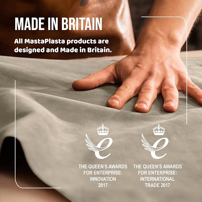 MASTAPLASTA Original Suede/Velvet Repair Tape - Brown Suede 60" x 4" (150 x 10 cm). DIY Self-Adhesive Scratch & Tear Kit. Upholstery-Quality Repair for Couches, Car Interiors, Bags, Shoes and More!