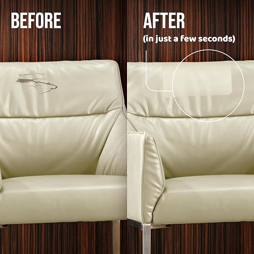 MastaPlasta Original Self-Adhesive Leather Patches for Furniture Repair - Pink 11" x 8" (28 x 20 cm). Upholstery-Quality Patch for Leather Chair, Leather Patch for Car Seat Repair