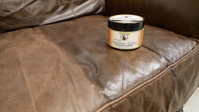 Howard Products Leather Salve - Car Leather Cleaner and Conditioner, Rejuvenates, Protects
