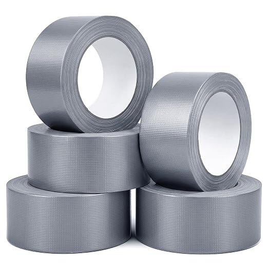 Duct Tape Heavy Duty, 5 Pack, 2 in x 30 Yard, 150YD Total | Duct Tape Heavy Duty Waterproof, Silver Duct Tape for Sealing and Repairs, Strong Adhesive, Tear by Hand
