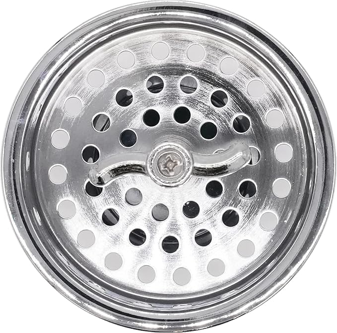 Westbrass A213-26 3-1/2" Wing Nut Twist Style Large Kitchen Sink Basket Strainer, Polished Chrome