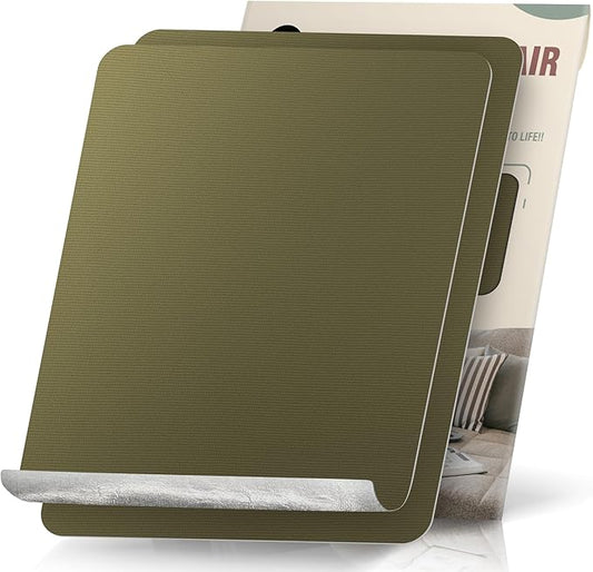OAZ 2 Pieces 9 x 11 inch Canvas Repair Patches Canvas Fabric Patch Self-Adhesive Fabric Repair Tape Waterproof Outdoor Gear Patch Kit for Boat Cover Awning Sofa Chair Couch Tent Bag (Green)