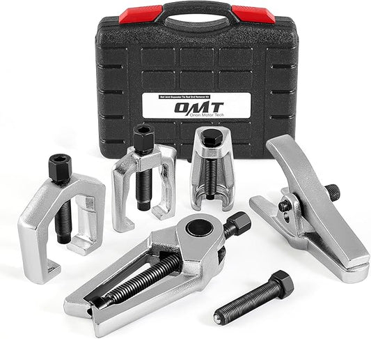 Orion Motor Tech 5-in-1 Ball Joint Separator, Pitman Arm Puller, Tie Rod End Tool Set for Front End Service, Splitter Removal Kit (BS06)