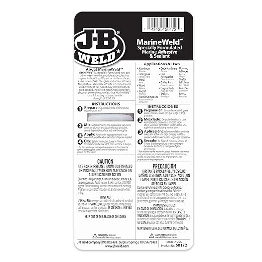 J-B Weld 50172 25 ml. MarineWeld Syringe