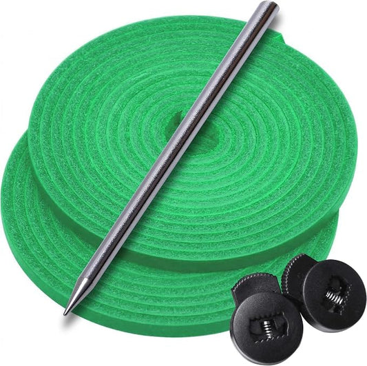 AliBall Baseball Glove Lace Kit - 2x80 Leather Laces w/Needle & Locks | Relacing Repair Kit for Baseball/Softball + Guide