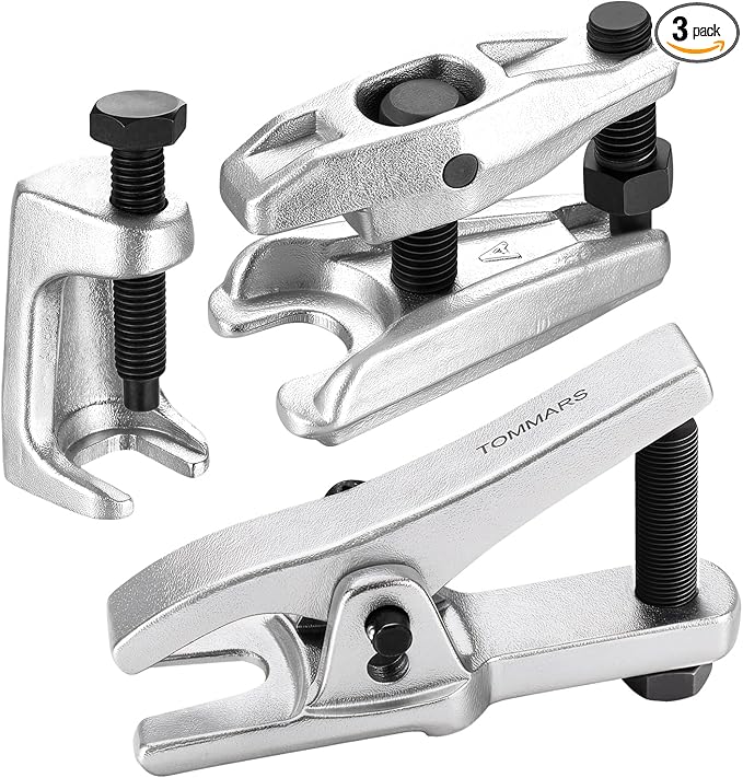 TOMMARS 3Pcs Ball Joint Separator, Tie Rod End Tool Pitman Arm Puller for Front End Service, Ball Joint and Tie Rod Removal Tool Set