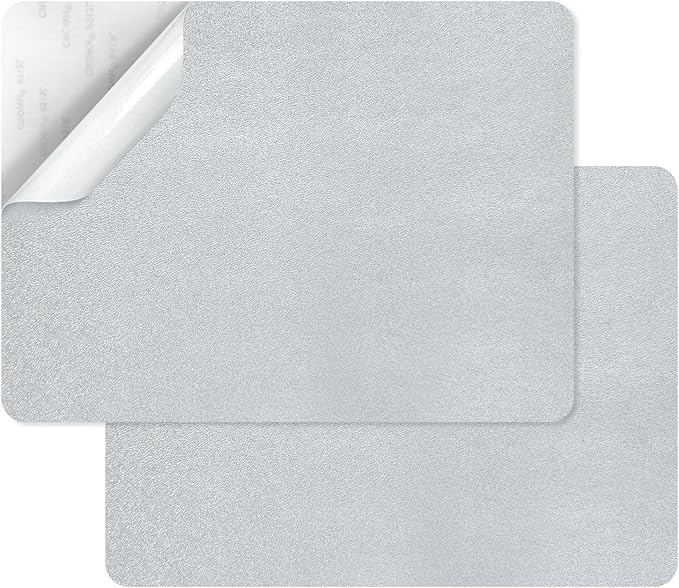 SYLVASS Self Adhesive Leather Repair Patches for Couch, Sofas, Furniture, Car Seats, Office Chairs, Pack of 2 Sliver