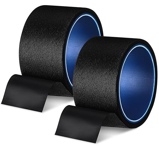 VioraWhite 2 Rolls Wetsuit Repair Iron on Seam Tape 2 Inch 16.4 ft Waterproof Sealing Patch for Neoprene Wetsuit Drysuit Fishing Suits Industrial Standard Carrier Material Black Color