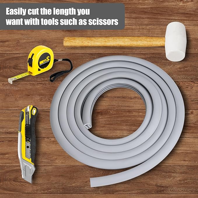Flexible EPDM Rubber Strip (25 ft Long and 1 inch Wide) for Concrete Crack Repair and Replacement - Weather and Aging Resistant Expansion Joint Filler for Driveways and Sidewalks