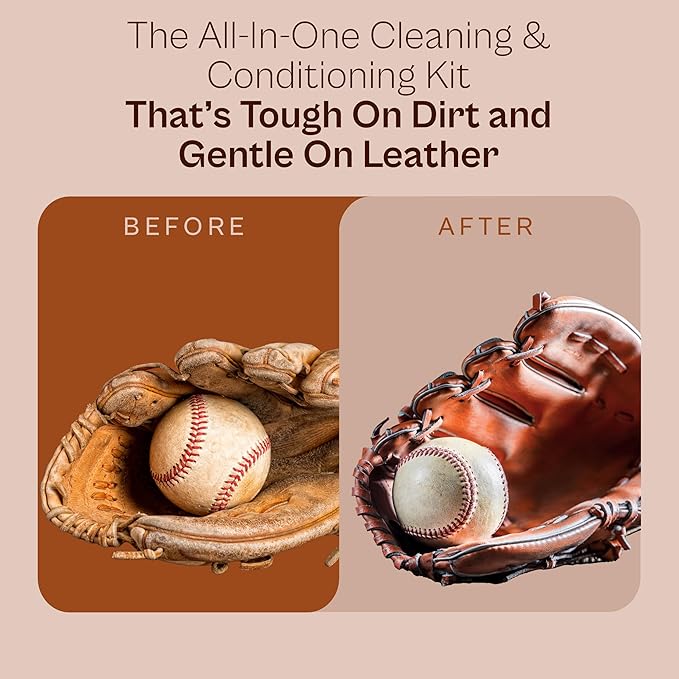 SARNA BASEBALL Glove Conditioner, Liquid, 8 Oz – Break in Faster, Keep Leather Maintained – Glove Conditioner for Mitts, Softball, & Baseball Gear Made in USA