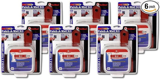Red Devil 0549 ONETIME Lightweight Spackling Patch-A-Wall Kit, 1/2 Pint, Made in USA