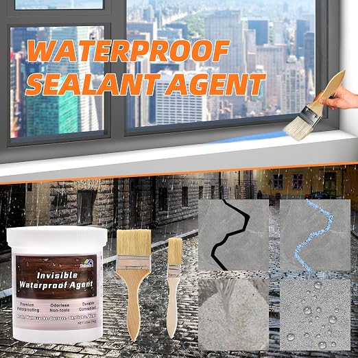 Invisible Waterproof Agent, Transparent Coating, Insulating Sealant, Anti-Leakage Adhesive for Repairing Leaks - 17oz/500g