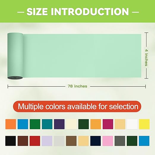 TIANLDD 4x78in Waterproof Repair Tape for Boat Covers,Tents,Tarp,RV Awning，Fabric Repair Tape(Mint Green)