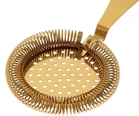 Barfly Deluxe Antique Hawthorne Spring Strainer, Gold