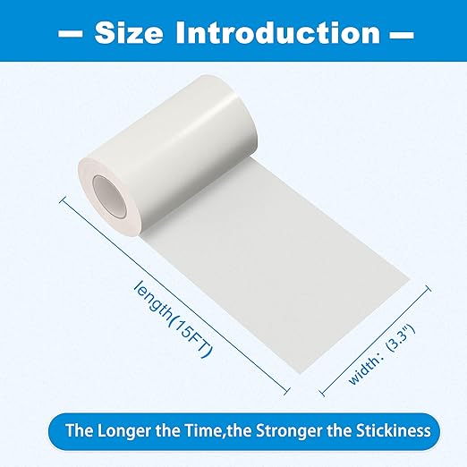 TIANLDD Clear Waterproof Vinyl Repair Tape for Boat Covers,Tents,Tarp,RV Awning，Fabric Repair Tape-3.3IN x 15FT