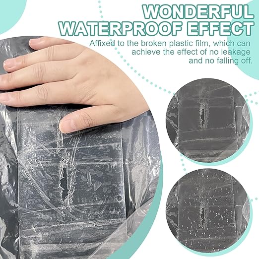 6Inch Heavy Duty Greenhouse Repair Tape 6.3Mil Thick 108Ft-UV & Waterproof PE Patch Tape for Large Cracks,Commercial Farm,Tarps-Instantly Fix Wide Holes & Tears