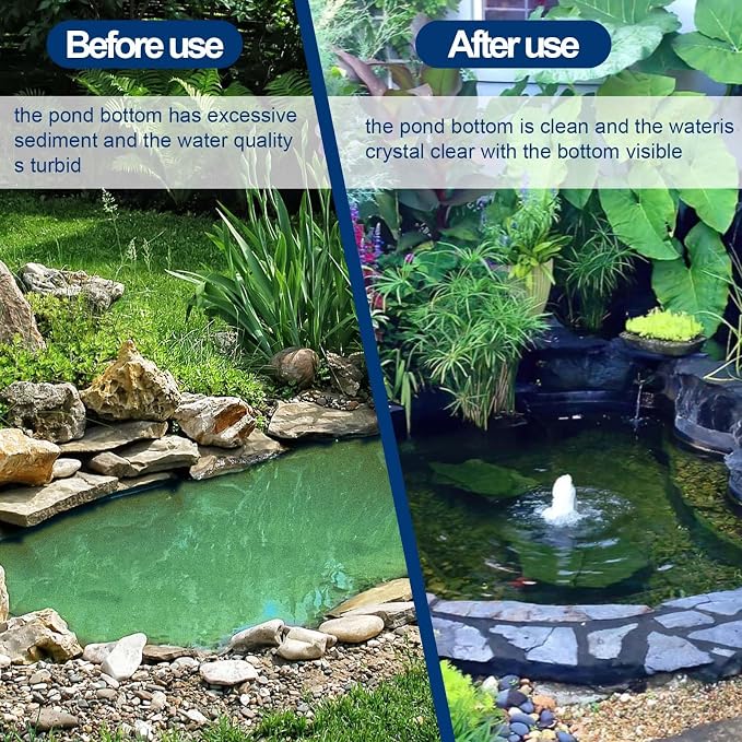 Pond Liner Repair Kit - 8.27x8.27 Inch Butyl Rubber Self-Adhesive Patches - Strong Adhesive Watertight Seal for DIY Pond Liner Patches, Garden Pond Cover, EPDM/HPDE Liner Seam Fix (2 PCS)