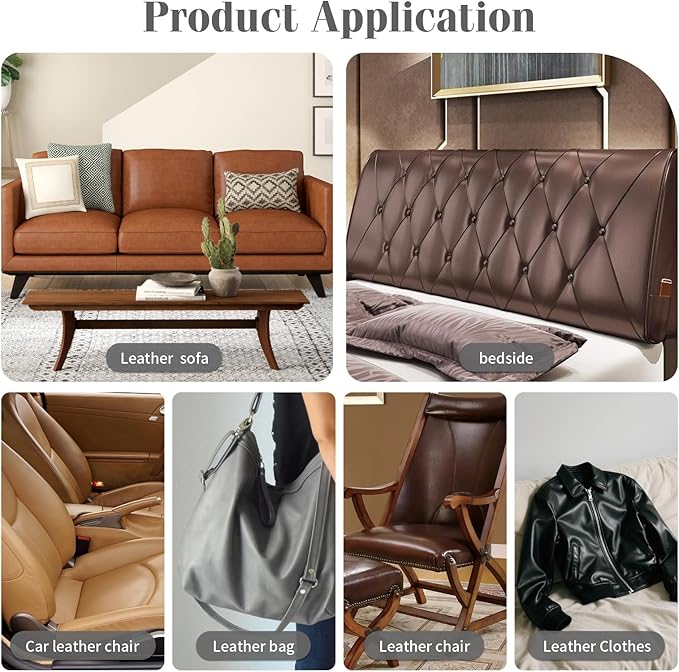 CHEIGHY Leather Repair Kit for Furniture - Advanced PU, Strong Self Adhesive Leather Repair Patch for Couch 17X79 inch Vinyl Repair Tape for Car Seat Upholstery Sofa Office Chair (Grey)